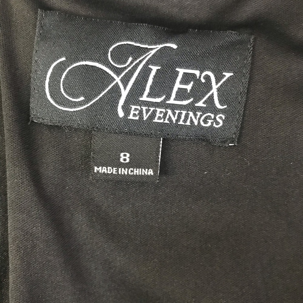 Alex Evenings Cold Shoulder Ruffle Gown - Picture 7 of 11